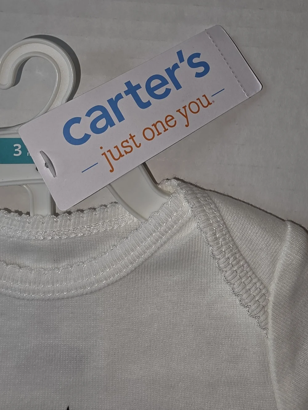 Carter's White Ghost Graphic Long-Sleeve Onesie w/Black Star Tulle Pants Sz 3M